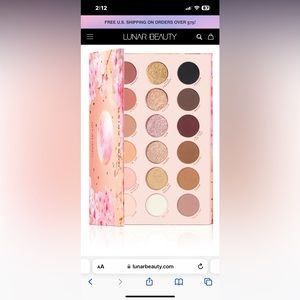 Lunar beauty nude prism eyeshadow palette